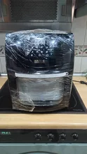 MIUI-freidora de aire eléctrica 5 en 1 para pollo, horno de MI-CYCLONE de 10L/12.7QT, deshidratador Rotisserie LED de gran capacidad，Freidora de aire