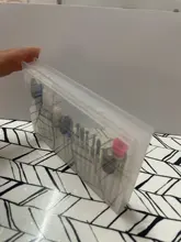 Caja de almacenamiento de plástico con 20 ranuras para broca de uñas, contenedor de cortadores para manicura, accesorios para uñas, herramienta artística