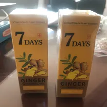 Esencia para el crecimiento del cabello de jengibre para hombres y mujeres, suero para el crecimiento del cabello, aceite esencial, tratamiento para la pérdida de cabello, 7 días