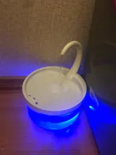 Fuente de Gato de 2L con luz azul, dispensador de agua automático alimentado por USB, alimentador de gatos, filtro de bebida para gatos y perros, proveedor de mascotas