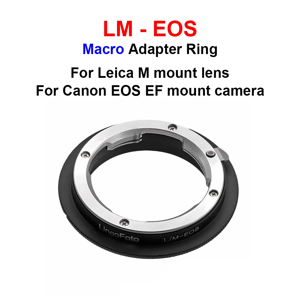 

Адаптер для макросъемки Leica M Mount L/M Lens to Canon EOS EF mount camera 5D 6D 7D 750D 1000D и т. д.