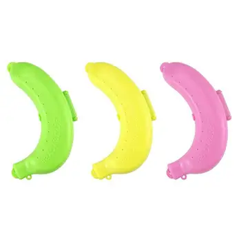 

Portable Banana Protective Box Fruit Holder Universal Banana Case Lunch Container Storage Box For Kids