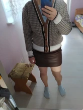 Oversize Cardigans Sweaters Checkered Plaid Colorfaith Fashionable Womens Spring Knitting