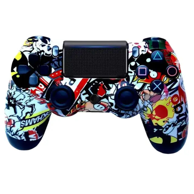 Wireless Bluetooth gamepad controller for PS4, controller suitable for iOS, Android, PS4, PC, wireless Bluetooth game controller for PC mobile phone TV box computer joystick for tablet PC TV gamepad joypad controller Racing
