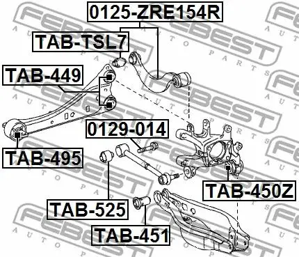 Болт с эксцентриком Toyota Auris/Avensis/Corolla/Rav4,Lexus CT/H