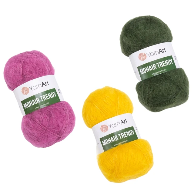 Yarnart – laine Mohair fil à la mode, 100gr-220mt % 50 Mohair, tricot à la  main