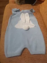 Peleles para bebé, ropa de conejo tejido para recién nacidos, monos para niño y niña, traje de Pascua de una pieza, disfraz de dibujos animados