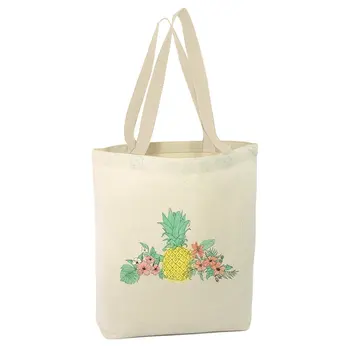 

Angemiel Bag Flowering Pineapple Shopping Beach Tote Bag