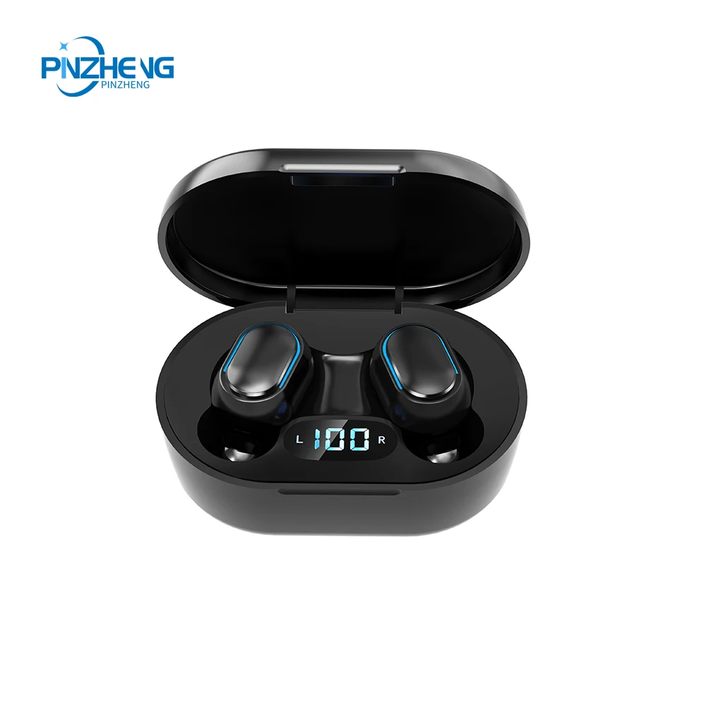 

PINZHENG Wireless Bluetooth Earphones LED Battery Display Smart Pairing Charging 10M Remote Connection Waterproof Call Earphones