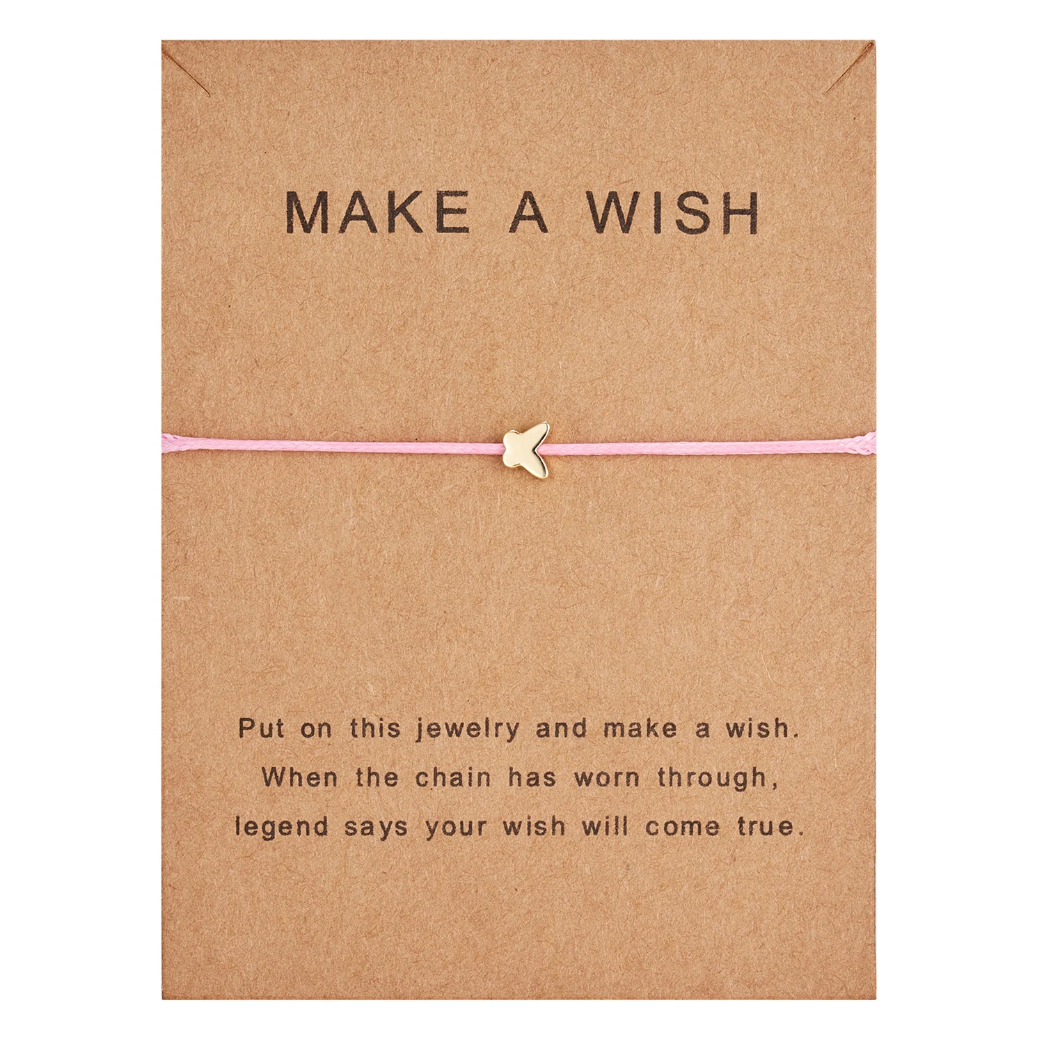 Make a Wish Butterfly Bracelet - Minimalist Handmade Jewelry Gift