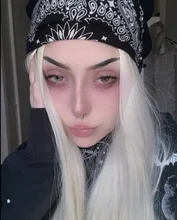 NNZES-peluca lisa de 24 y 30 pulgadas para mujer, largo sintético, color blanco, parte media, negro, Rubio, rojo, fibra resistente al calor