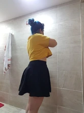 Plegie-Falda pantalón para mujer, prenda de cintura alta y pantalón corto ideal para todo el año, disponible en las tallas M-5XL