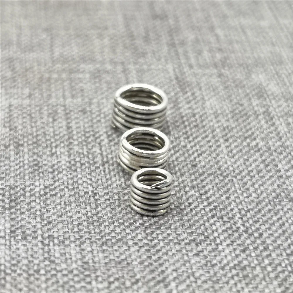 20pcs of 925 Sterling Silver Small Gear Donut Beads for Bracelet Spacers