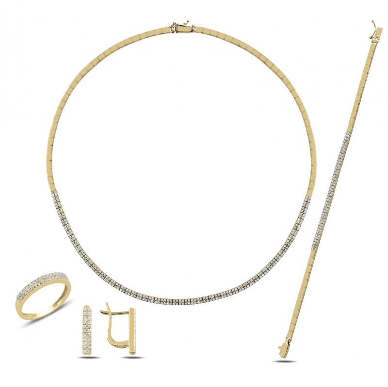 

Silver 925 Sterling Zircon Cubic Zirconia Set
