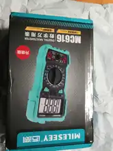 Mileseey-multímetro Digital NCV de rango automático, medidor de voltaje CA/CC, luz Flash, pantalla grande