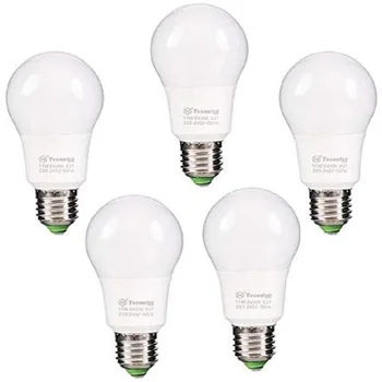 

LED bulb, A60 11W E27 cool white light 6400K, 880LM (5-units) [Energy Efficiency Class A +]
