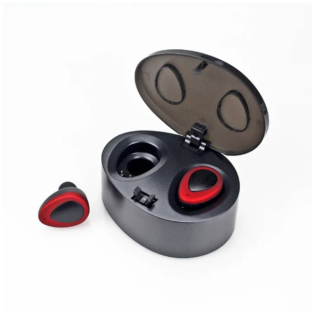 Черный 50 шт. K2-HD мини TWS Bluetooth наушники истинные беспроводные стерео наушники гарнитура с микрофоном для зарядки - Цвет: Черный