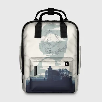 

Female backpack 3D real detective