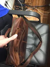 Men Bag Computer-Bag Doctor Male Briefcase Cowhide Lawyer MAHEU PC