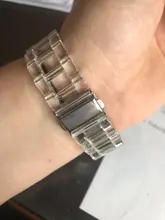 Funda con correa para apple Watch 6, 5, 4, banda de 42mm y 38mm, correa de acero transparente para iwatch 6 series 5 4 3/2, banda de reloj de 44mm y 40mm