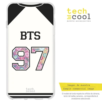 

FunnyTech®Stand case for Huawei P Smart Silicone Z/Y9 Prime 2019 L T Shirt Group listening BTS 97