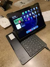Funda para iPad Air 4 10,9 Pro 11 2020 2018, Touchpad mágico, funda para teclado ruso, español, árabe, coreano, hebreo, teclado en portugués, ratón