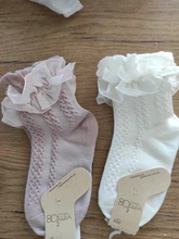 1-5Yrs lindo bebé niños niñas volantes de encaje princesa calcetines de algodón barco calcetines recién nacido bebé antideslizante Calcetines