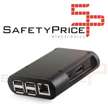

Raspberry Pi Enclosure 2 & 3, Model B, B + Black Case Black Case Cover Shell Box SP