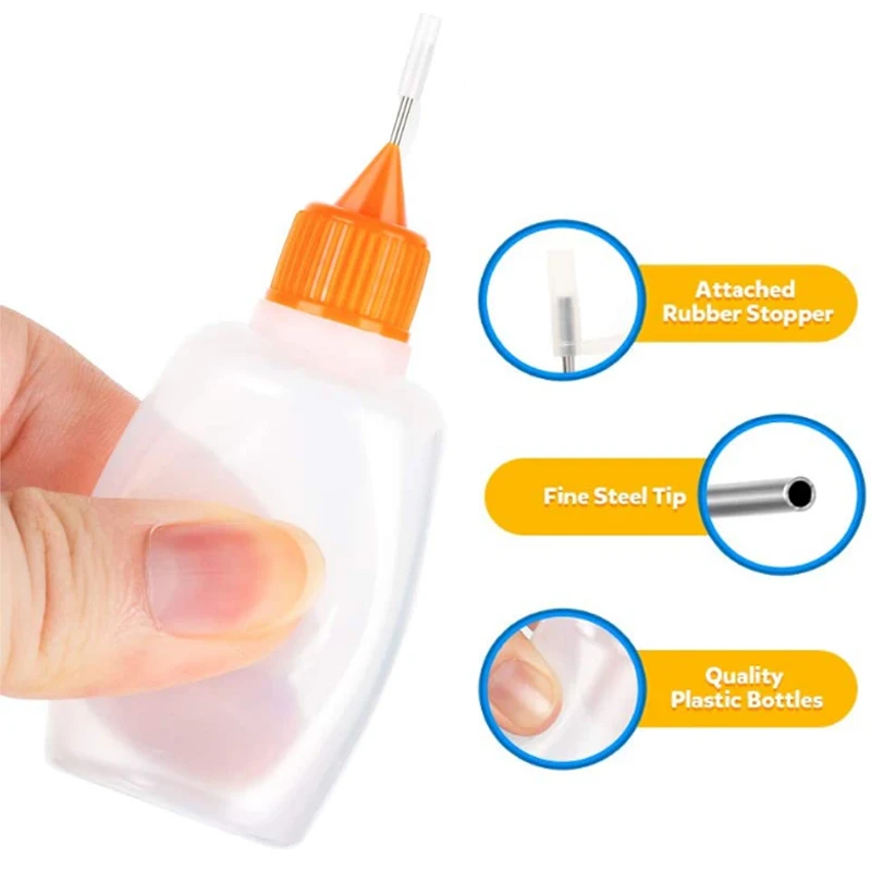 5pcs 3/10/15/20/30/50/60/100/120ML translucent cigarette oil bottle DIY scrapbook process for children hard hat dropper coating
