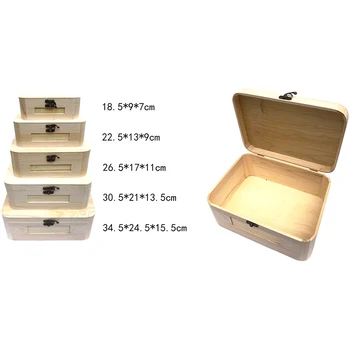 

Wooden box set of 5 34.5*24*15