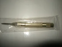 Herramienta de punzonado central multifuncional, 5 pulgadas, con resorte central, marca de indentación de madera, herramienta para carpintería