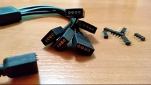 Power-Splitter-Cable Strip-Light Led-Tape-Connector 4pin-Needle 4-Pins for RGB 1-To-1-2-3-4-5-Plug