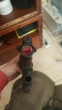 1x40 punto rojo alcance táctico Rifle verde rojo punto colimador punto con 11mm/20mm montaje carril Airsoft aire de caza
