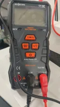 RICHMETERS-multímetro Digital RM113D NCV, medidor de voltaje de CA/CC de rango automático, 6000 recuentos, luz trasera de Flash, pantalla grande, 113A/D