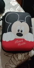 Monedero de dibujos animados de Mickey de Disney, monedero de minnie para niño y niña, bolso de almacenamiento de casco, cargador de cable de datos, caja de embrague