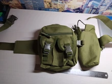 Táctico hombres paquete con cintura de Nylon botella de agua para caminar teléfono bolsa de deportes al aire libre del ejército militar caza escalada Camping bolsa
