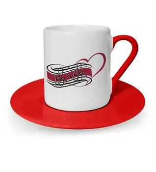 

Personalized Valentine 'S Day Themed Red Turkish coffee Cup-34