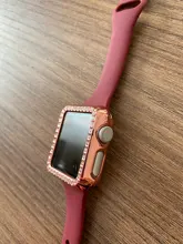 Bling cubierta para Apple reloj de 44mm 40mm iWatch 42mm 38mm accesorios parachoques de diamante Protector Apple watch serie 5 4 3 iPhone 6