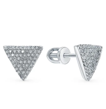 

Gold earrings with diamonds sunlight sample 585