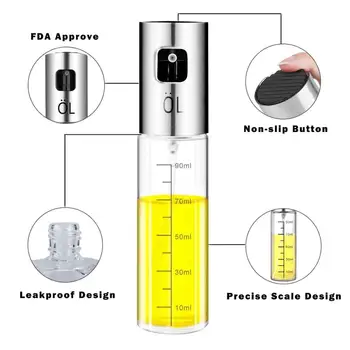 

Silver 100ml Cylindrical Stainless Steel + Glass with Graduated Injection Bottle Set 18cm-1 set