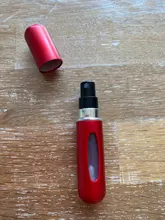 Botella de Perfume de alta calidad, 5ml, Mini PULVERIZADOR DE Metal, atomizador de Perfume de aluminio rellenable, tamaño de viaje, 1 ud.