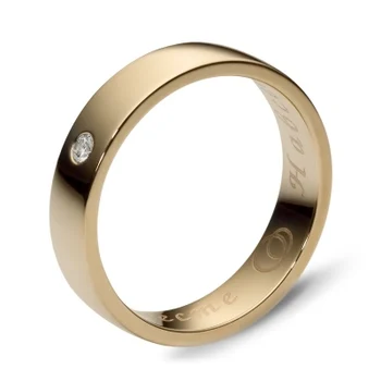 

Esthete ring with 1 yellow gold diamond