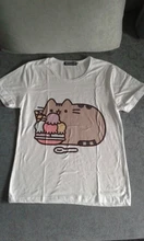 Camisetas con estampado de gato Pusheen Harajuku para mujer, ropa Ullzang para mujer, camisetas Kawaii coreanas de dibujos animados, divertidas de los años 90