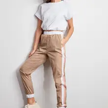 Trendyol полосатые трикотажные спортивные штаны TWOAW20EA0101