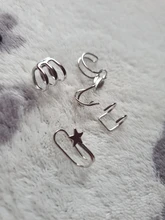 SAMCO 5 unids/set oído brazalete oro hojas no-Piercing oreja Clips falso cartílago pendiente de la joyería para hombres y mujeres