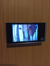 Mirilla de puerta digital con vídeo, cámara de 120 grados con visor y timbre, para puerta exterior con campana y ángulo