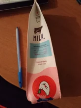 Estuche escolar de Corea para niños y niñas, estuche de lápices de leche inusuales, material escolar