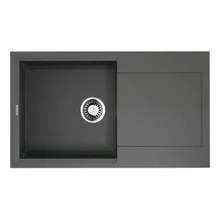 Мойка для кухни Omoikiri Sakaime 79-PL Tetogranit(Платина)(Устойчивая к царапинам, перелив, встраиваемая