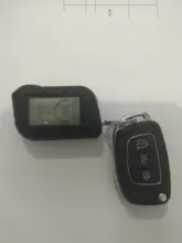Cubierta protectora de fibra de carbono para llave de coche, sistema de alarma bidireccional, LCD, para Starline A93, A63, versión rusa