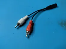 RCA de 3,5mm hembra Conector estéreo de Cable Y enchufe a 2 adaptador macho RCA de Audio 3,5 enchufe auxiliar conector de auriculares Cable de música